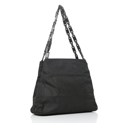 Prada Tessuto Nylon Chain Tote Black 3 of 9