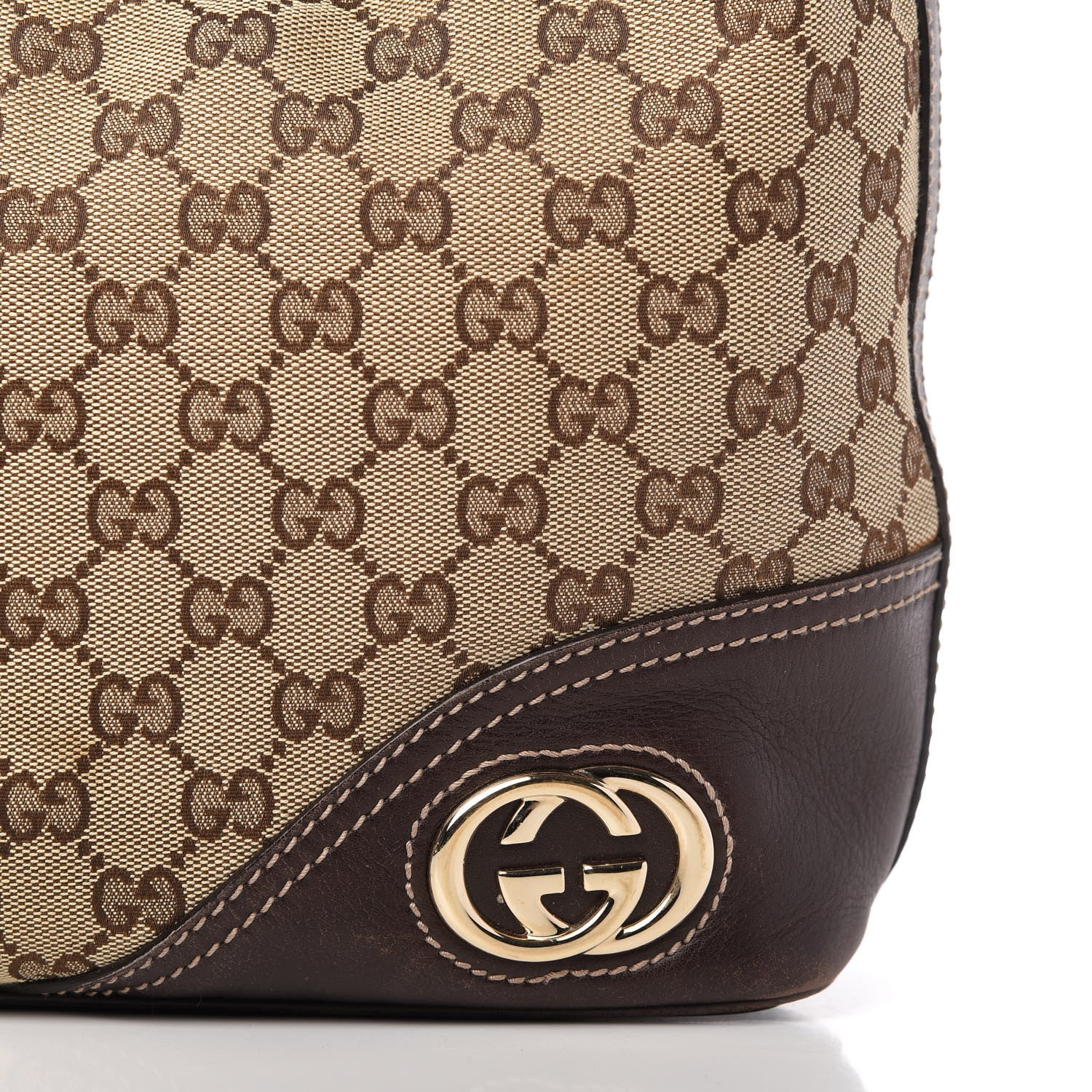 Gucci Monogram Medium New Britt Hobo Brown 10 of 10