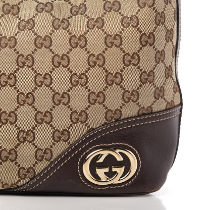 Gucci Monogram Medium New Britt Hobo Brown 10 of 10