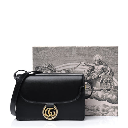 Gucci Textured Calfskin Small Torchon GG Ring Shoulder Bag Black 13 of 13