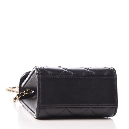 Chanel Lambskin Quilted Trendy CC Phone Holder Black 4 of 9
