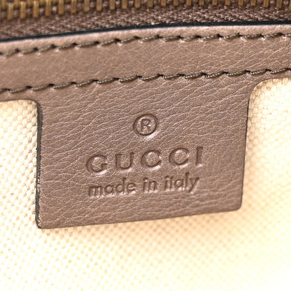 Gucci Monogram Web Medium Rania Top Handle Bag Brown 6 of 15