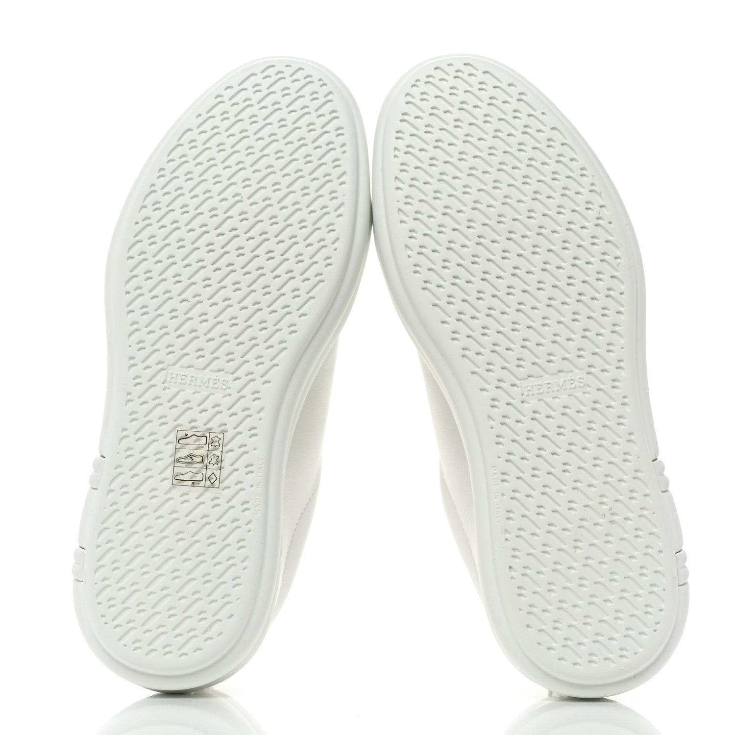 Hermes Calfskin Womens Happy Sneakers 36 White 5 of 9