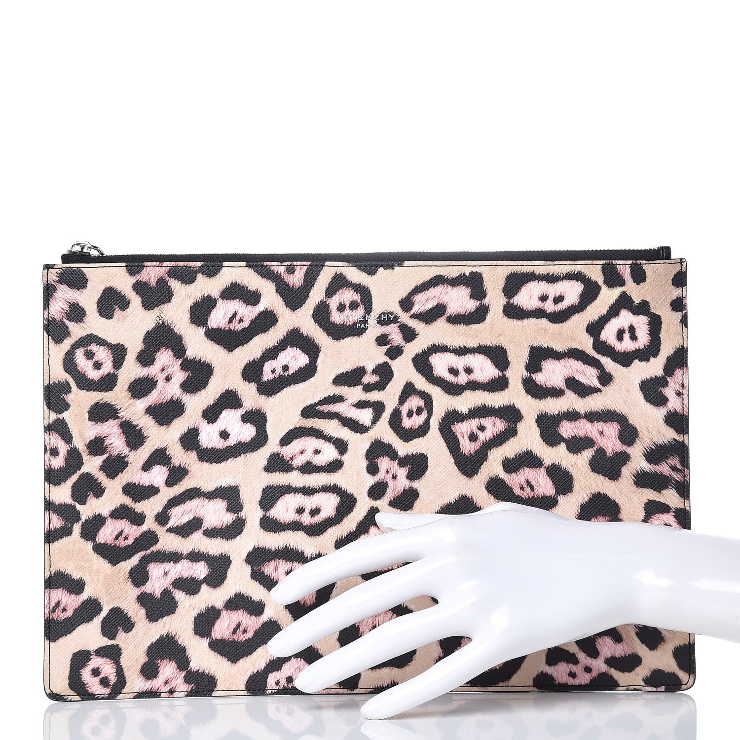 Givenchy Coated Canvas Jaguar Print Zip Pouch 2 of 18