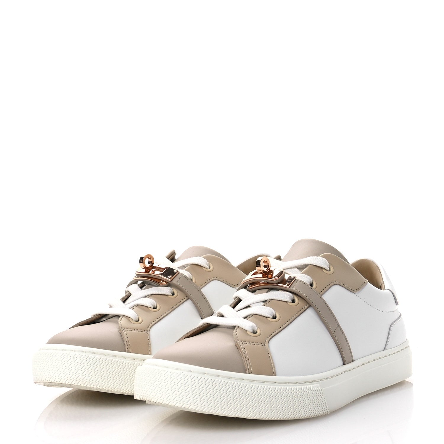 Hermes Calfskin Day Sneakers 38 Multicolor White 4 of 8
