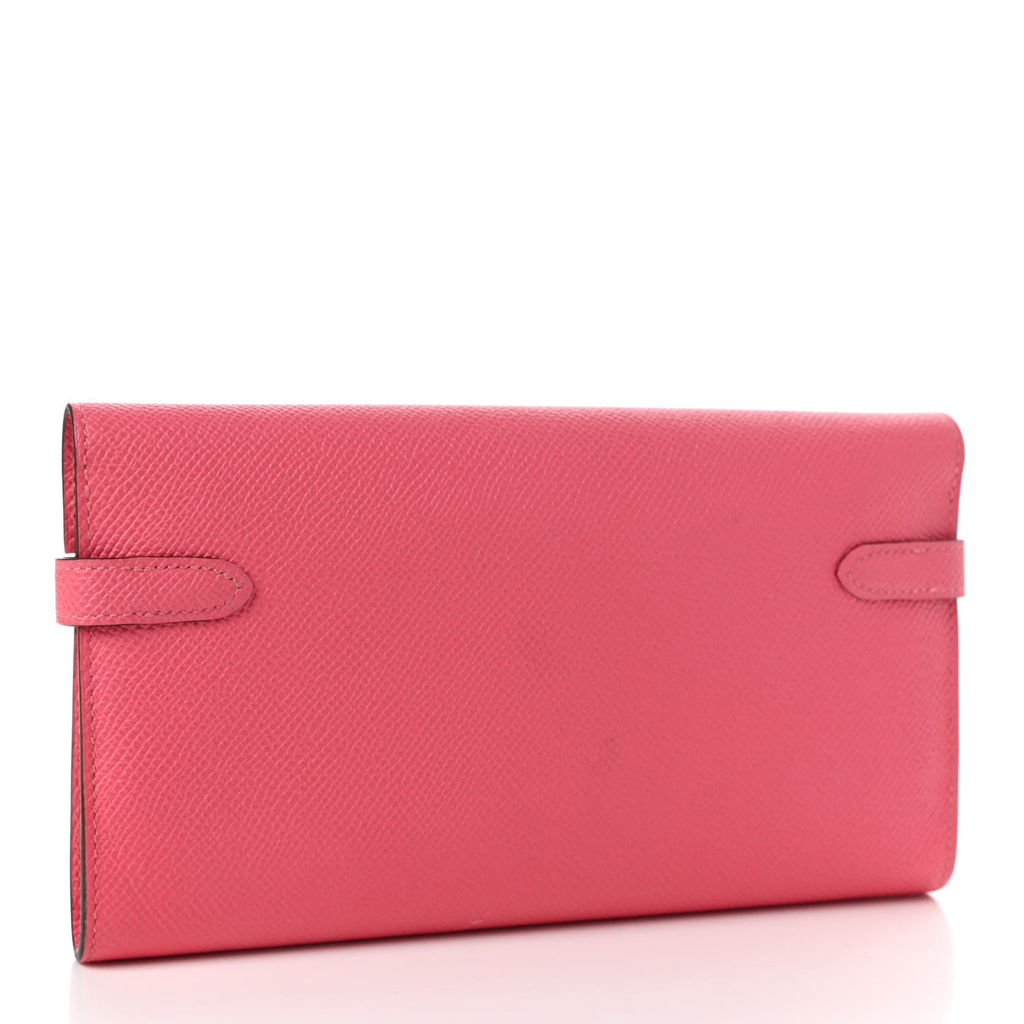 Epsom Kelly Longue Wallet Rose Azalee