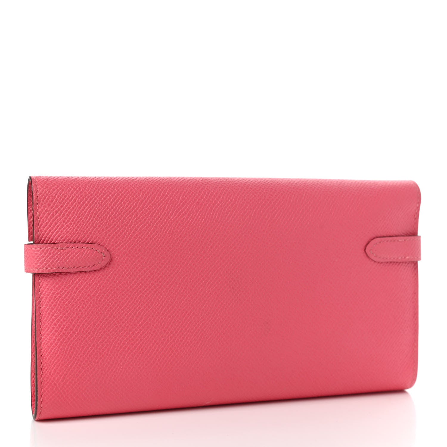 Hermes Epsom Kelly Longue Wallet Rose Azalee 3 of 10