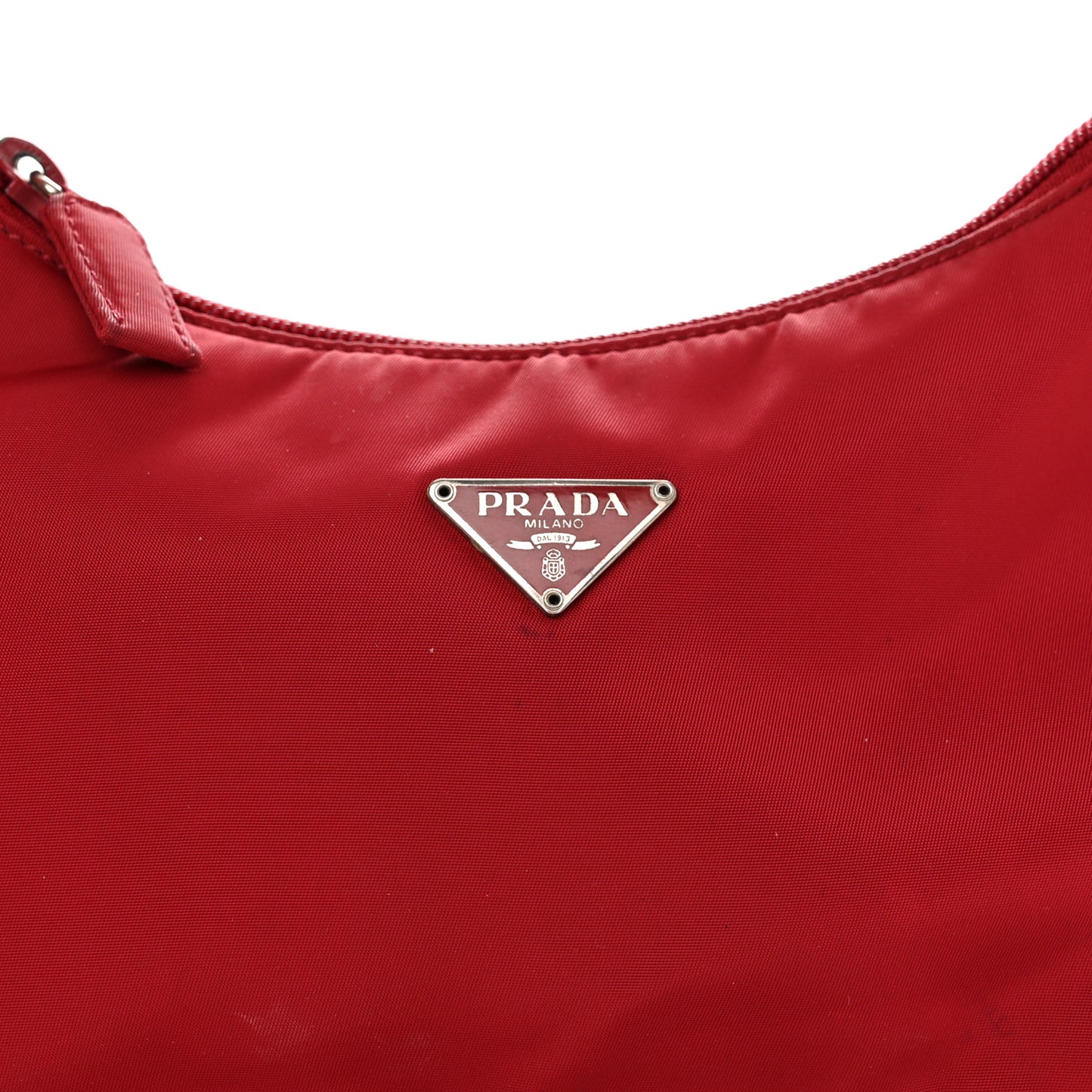 Tessuto Nylon Mini Re-Edition 2000 Bag Rosso