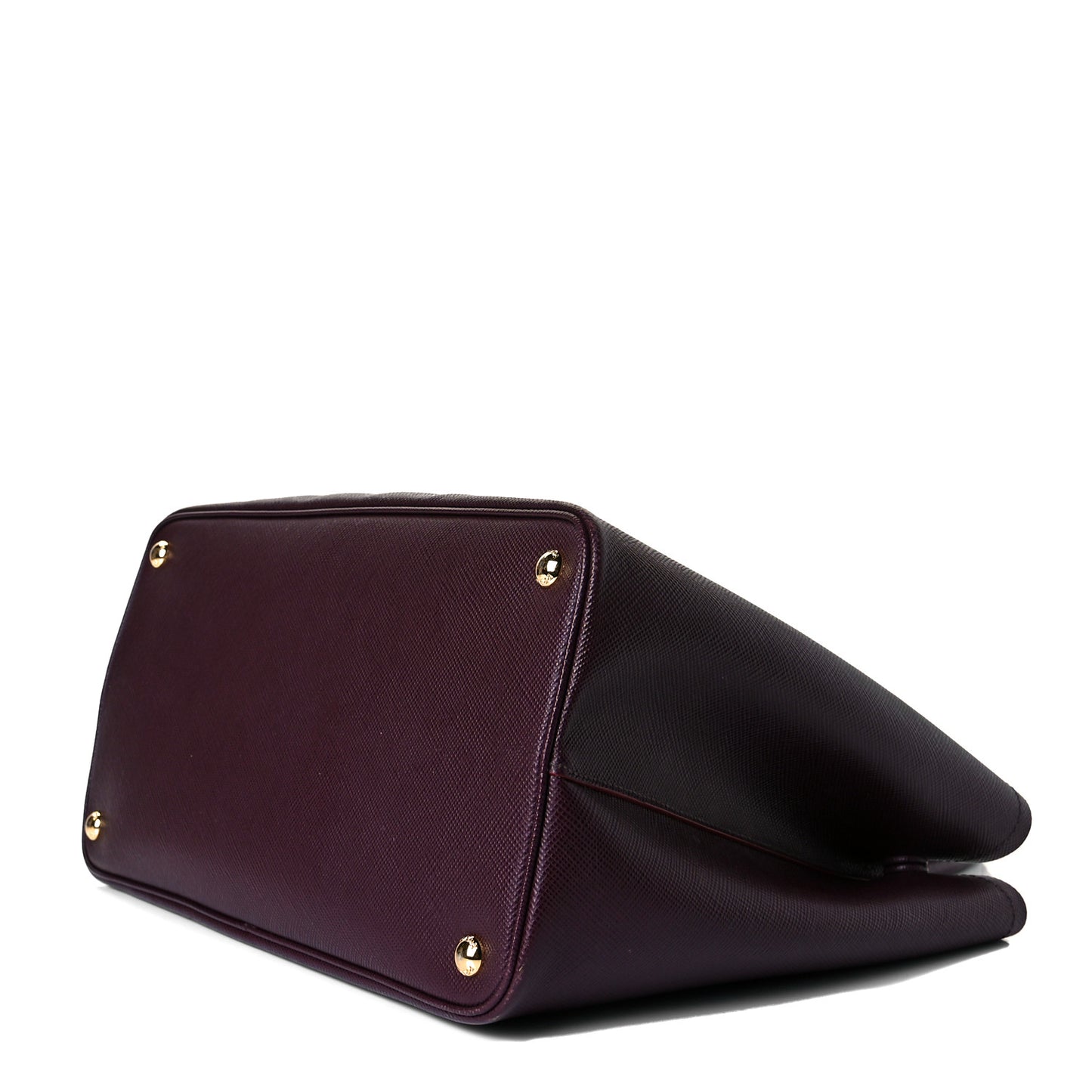 Saffiano Cuir Large Double Bag Granato Scarlatto