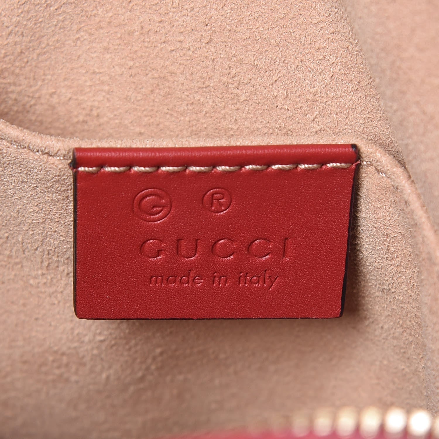 Gucci GG Supreme Monogram Blooms Mini Chain Shoulder Bag Beige Blue Navy Hibiscus Red 8 of 9
