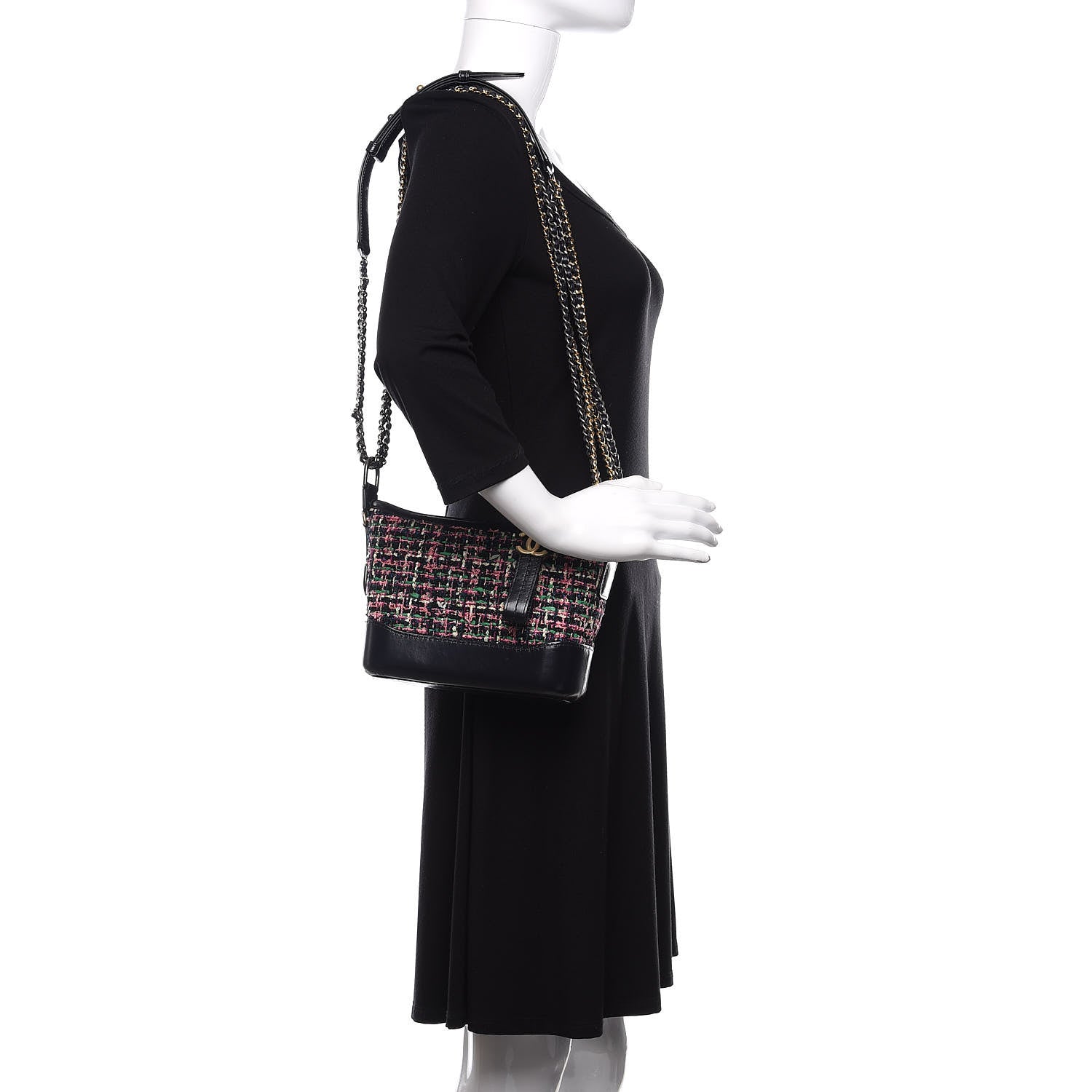Chanel Tweed Calfskin Small Gabrielle Hobo Multi 3 of 13