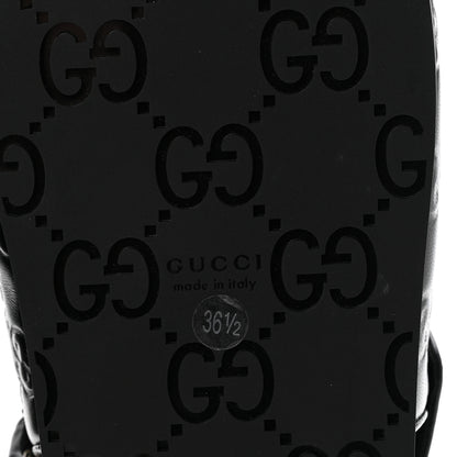 Gucci Guccissima GG Embossed Womens Sandals 36.5 Black 7 of 10