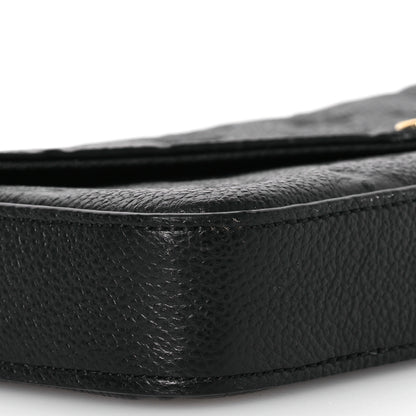 Louis Vuitton Empreinte Pochette Felicie Chain Wallet Black 7 of 19