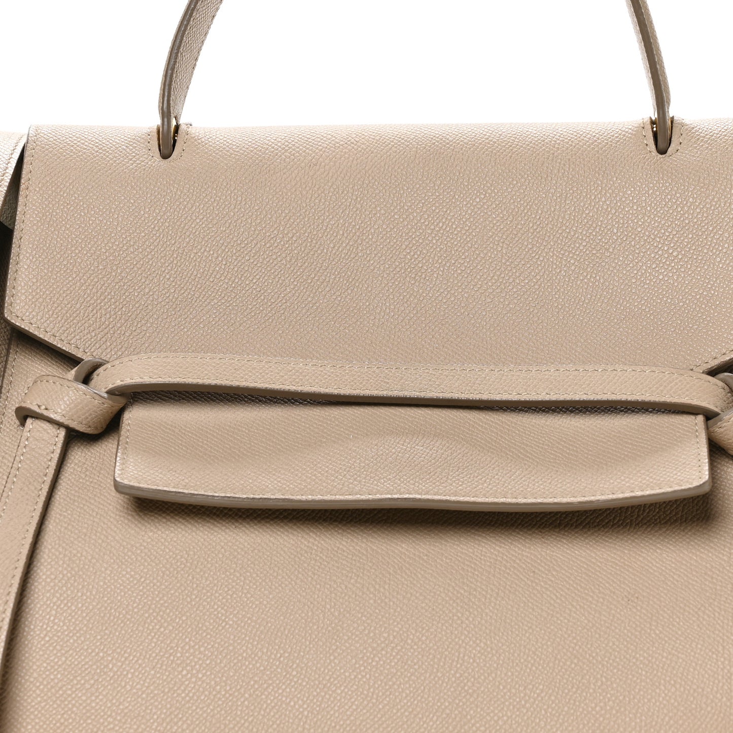 Grained Calfskin Mini Belt Bag Light Taupe