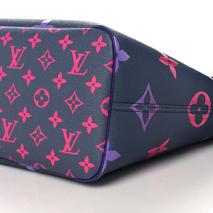 Louis Vuitton Monogram Giant Spring In The City Neverfull MM Midnight Fuchsia 9 of 9
