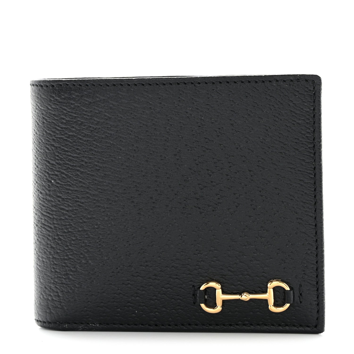 Gucci Calfskin Horsebit 1955 Bi-Fold Wallet Black 1 of 8