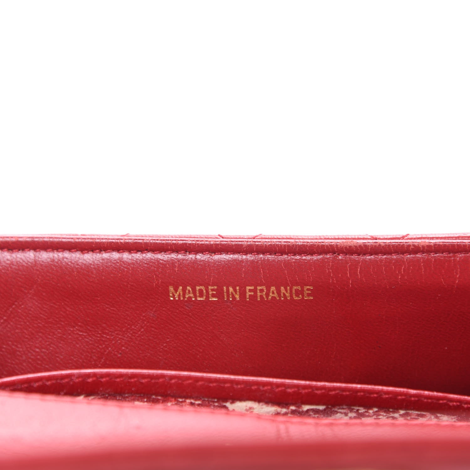 Chanel Lambskin Quilted Mini Rectangular Flap Red 10 of 12