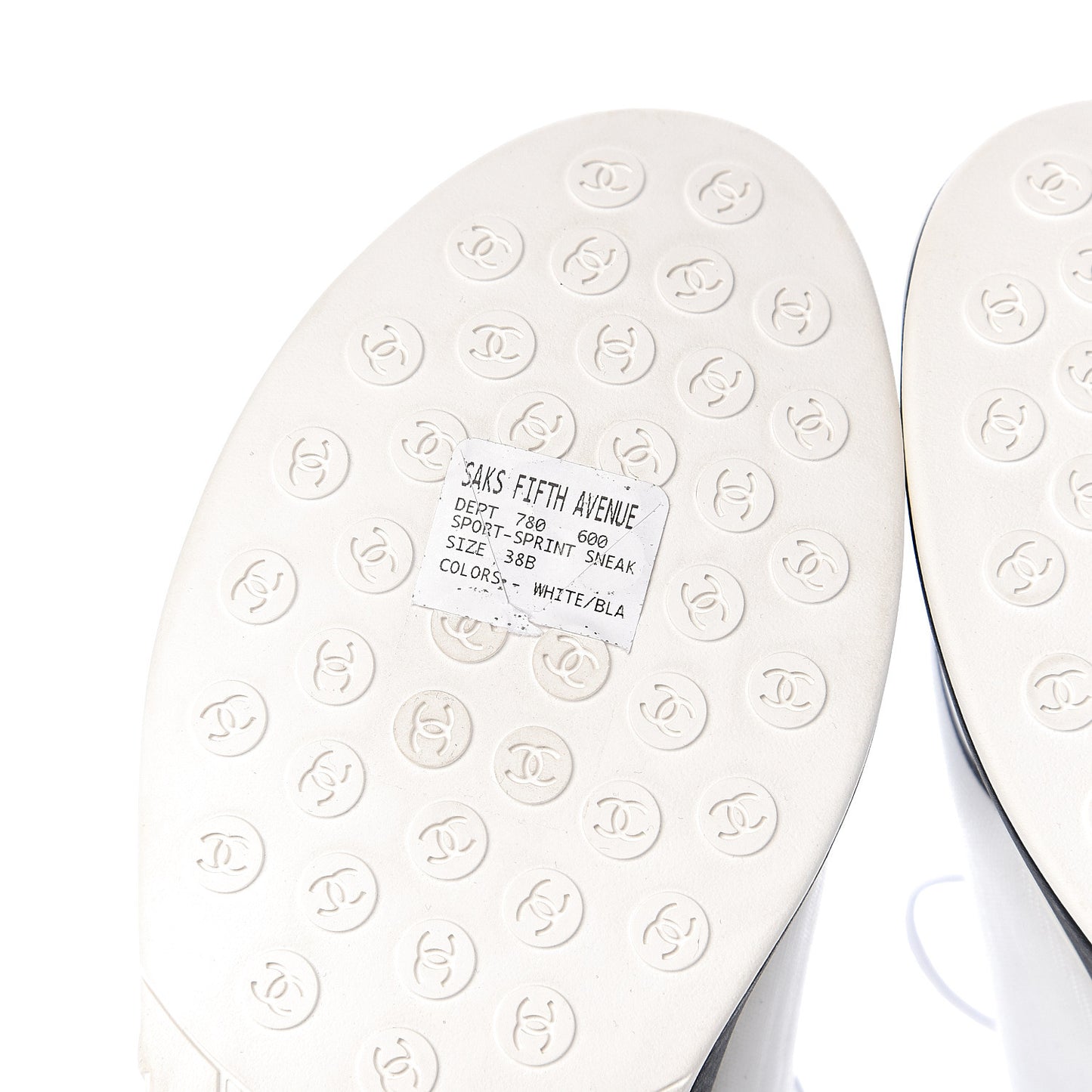 Lycra Womens CC Sneakers 38 White Black