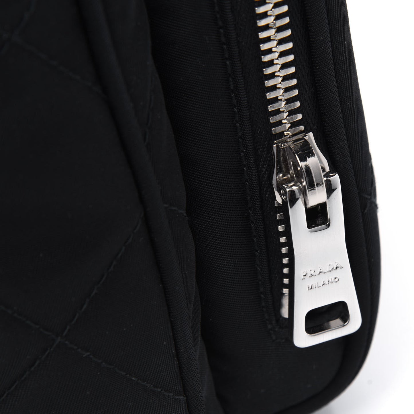 Nylon Tessuto Impuntu Quilted Backpack Black
