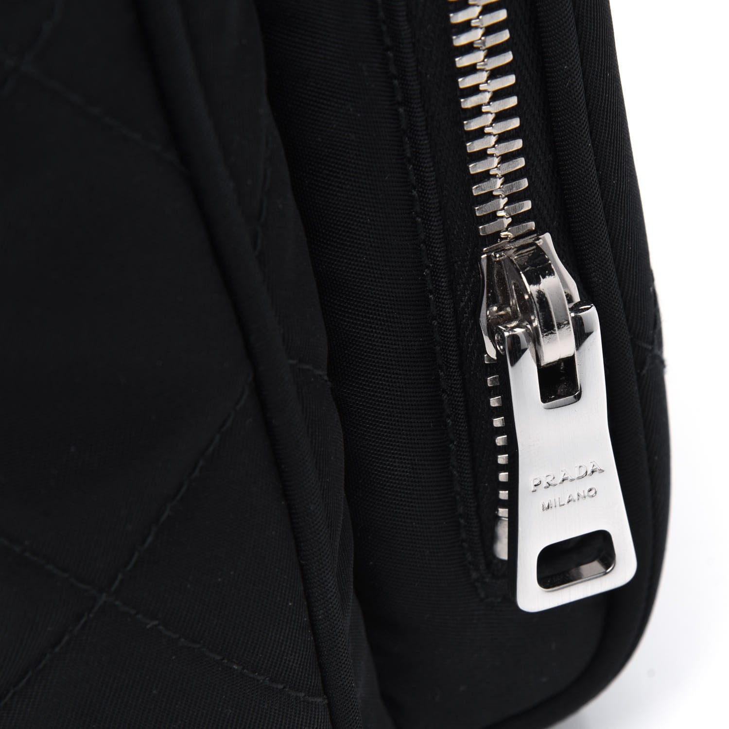 Prada Nylon Tessuto Impuntu Quilted Backpack Black 11 of 13