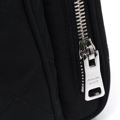Prada Nylon Tessuto Impuntu Quilted Backpack Black 11 of 13