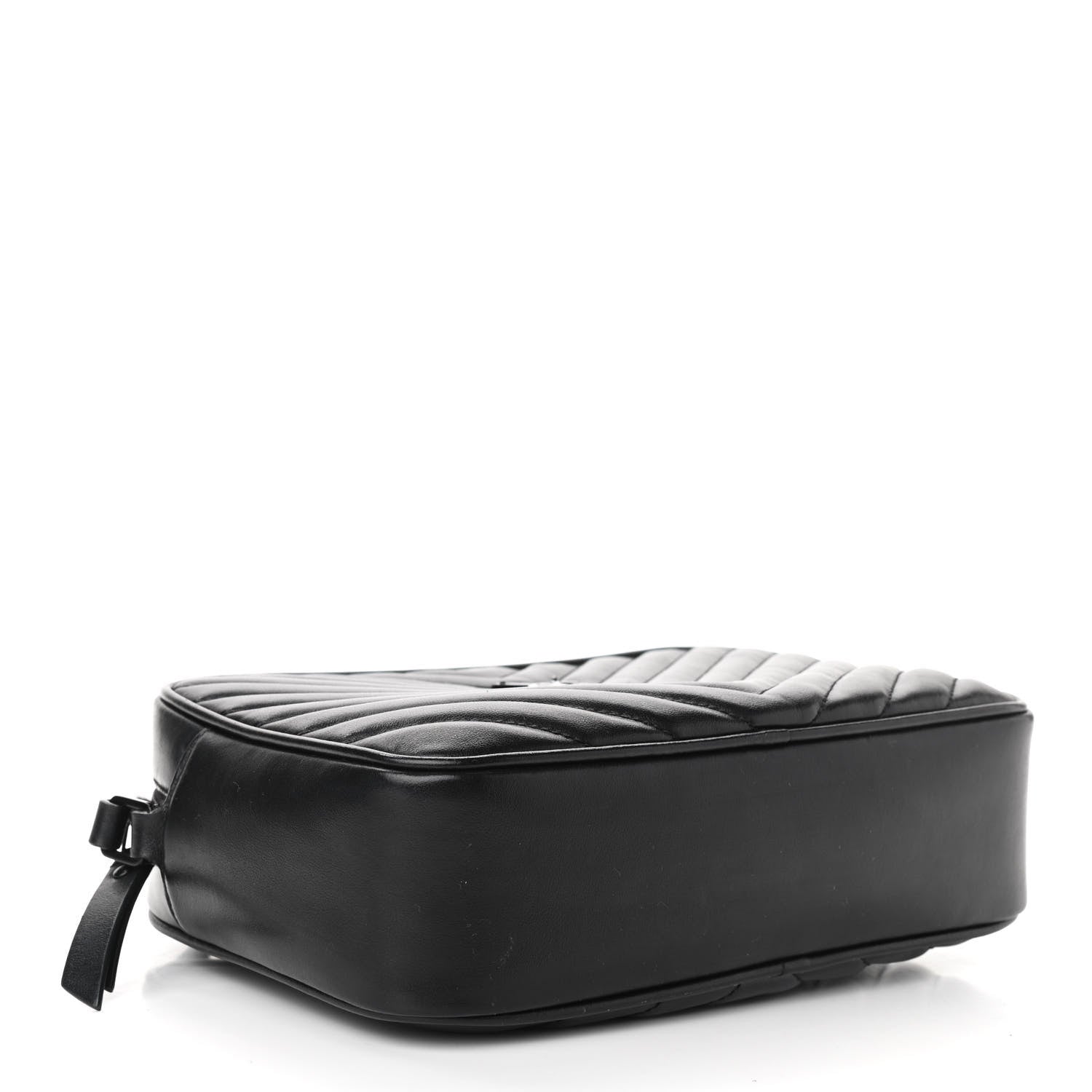 Saint Laurent Calfskin Matelasse Monogram Lou Camera Bag Black 4 of 10