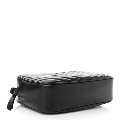 Saint Laurent Calfskin Matelasse Monogram Lou Camera Bag Black 4 of 10