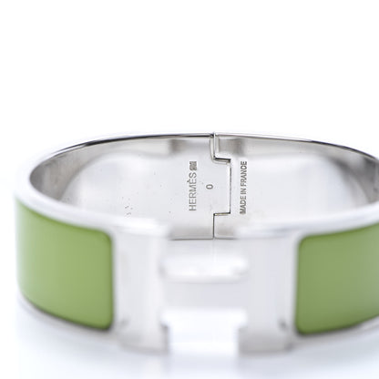 Hermes Enamel Wide Clic Clac H Bracelet PM Vert Anis 4 of 5