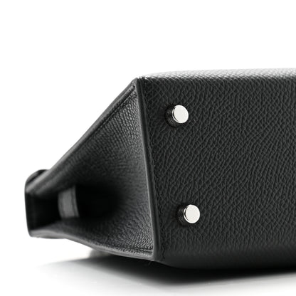 Hermes Epsom Mini Kelly Sellier 20 Black 9 of 11
