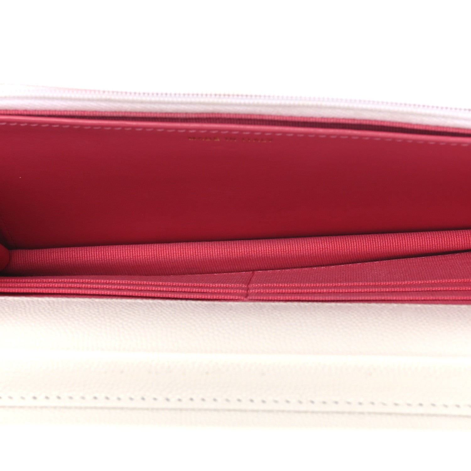 Chanel Caviar Quilted Perforated Metal CC Wallet On Chain WOC White 5 of 14