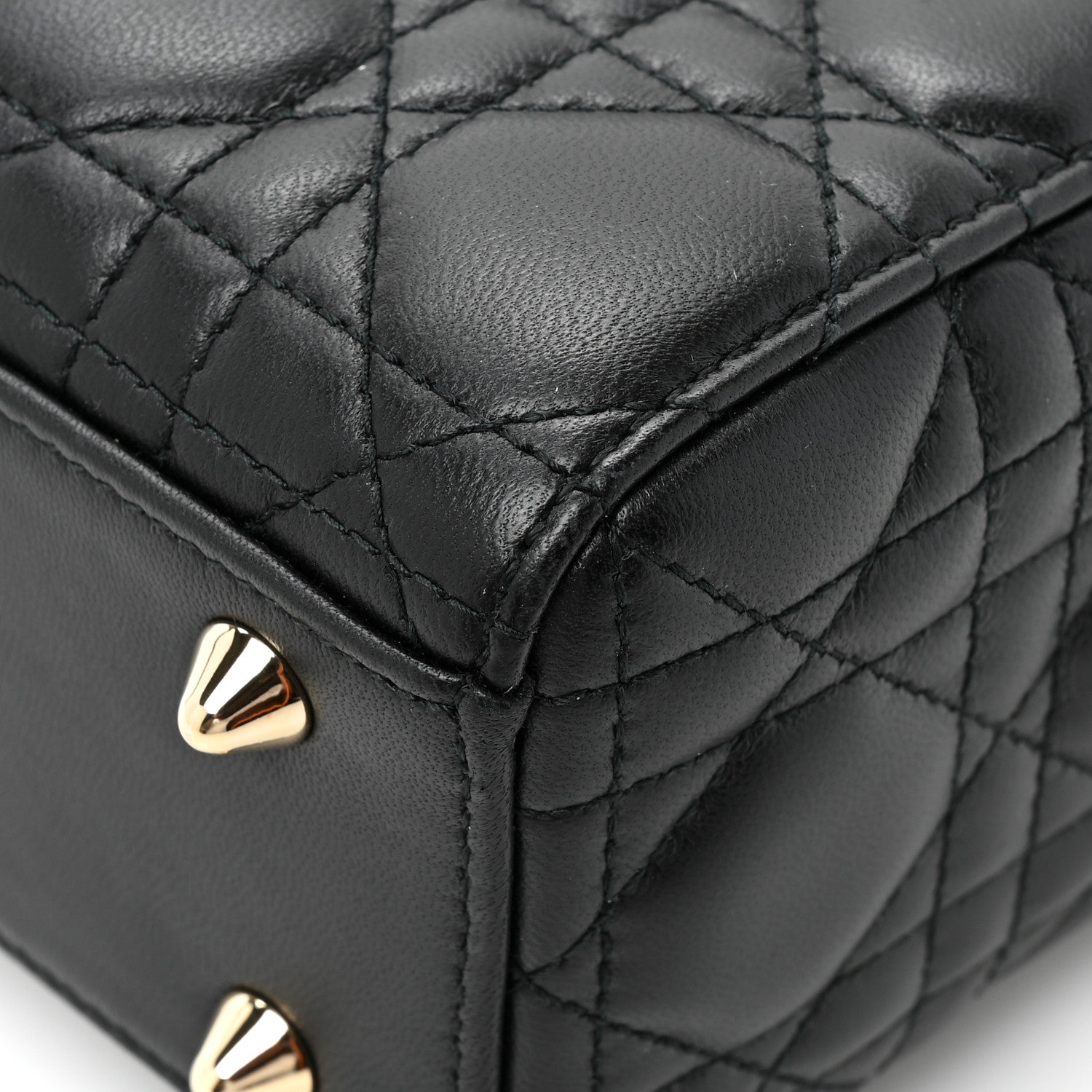 Christian Dior Lambskin Cannage Small Lucky Badges My Lady Dior Black 11 of 13