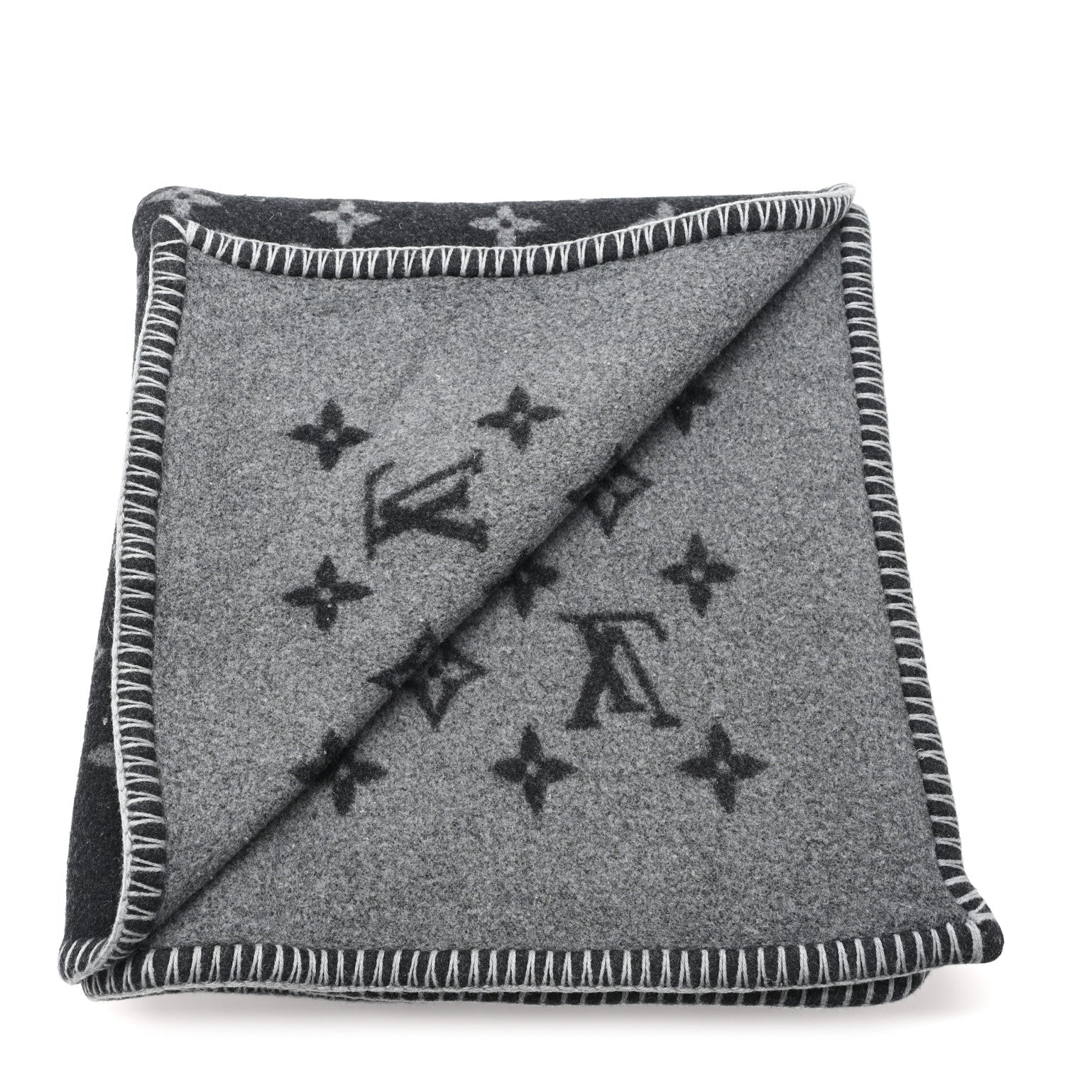 Louis Vuitton Wool Monogram Eclipse Blanket 2 of 4