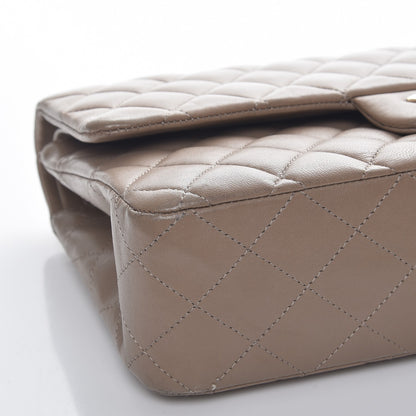 Chanel Lambskin Quilted Medium Double Flap Beige 11 of 14