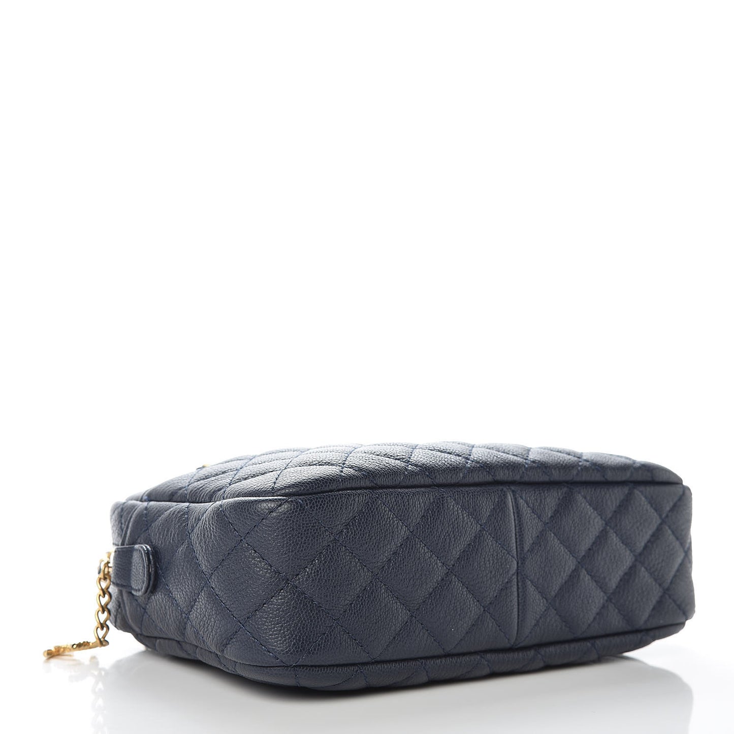 Caviar Quilted Camera Case Dark Navy