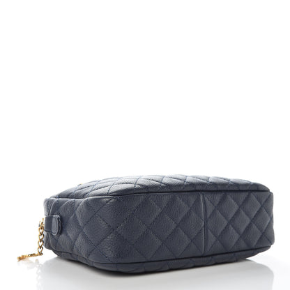 Chanel Caviar Quilted Camera Case Dark Navy 4 of 9