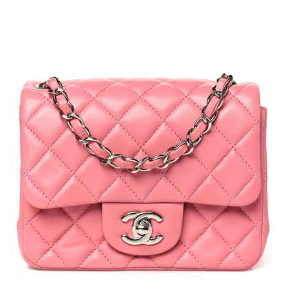 Chanel Lambskin Quilted Mini Square Flap Pink 1 of 10