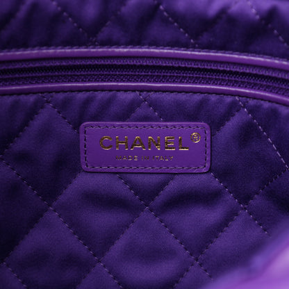Chanel Shiny Calfskin Quilted Small Chanel 22 Purple 7 of 11