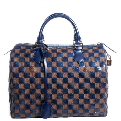Louis Vuitton Damier Paillettes Speedy 30 Blue 1 of 8