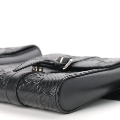 Gucci Calfskin GG Tennis Embossed 2 Detachable Pouch Belt Bag Black 11 of 11