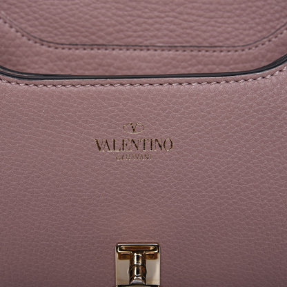 Valentino Garavani Pebbled Calfskin Joylock Flap Messenger Bag Lipstick 8 of 9