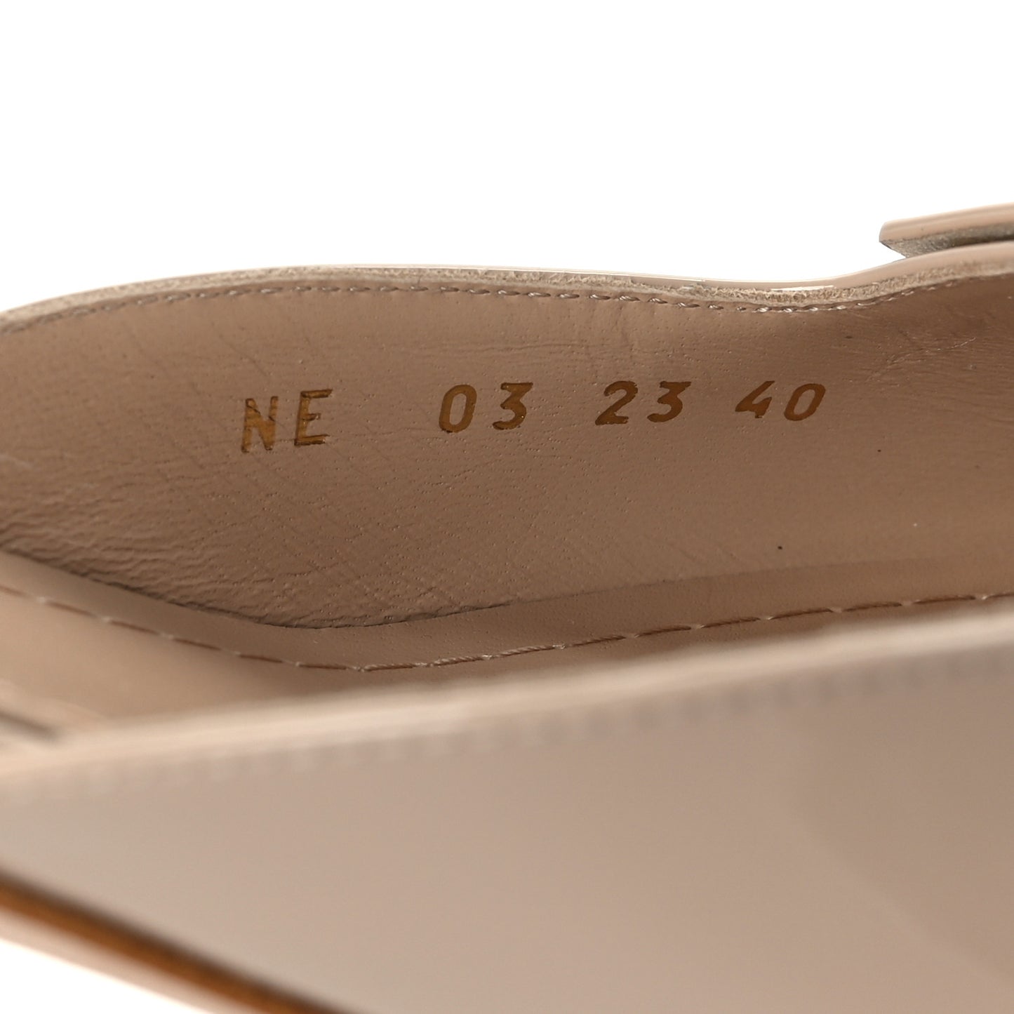 Patent Dior Day Slingback 35mm Pumps 40 Nude