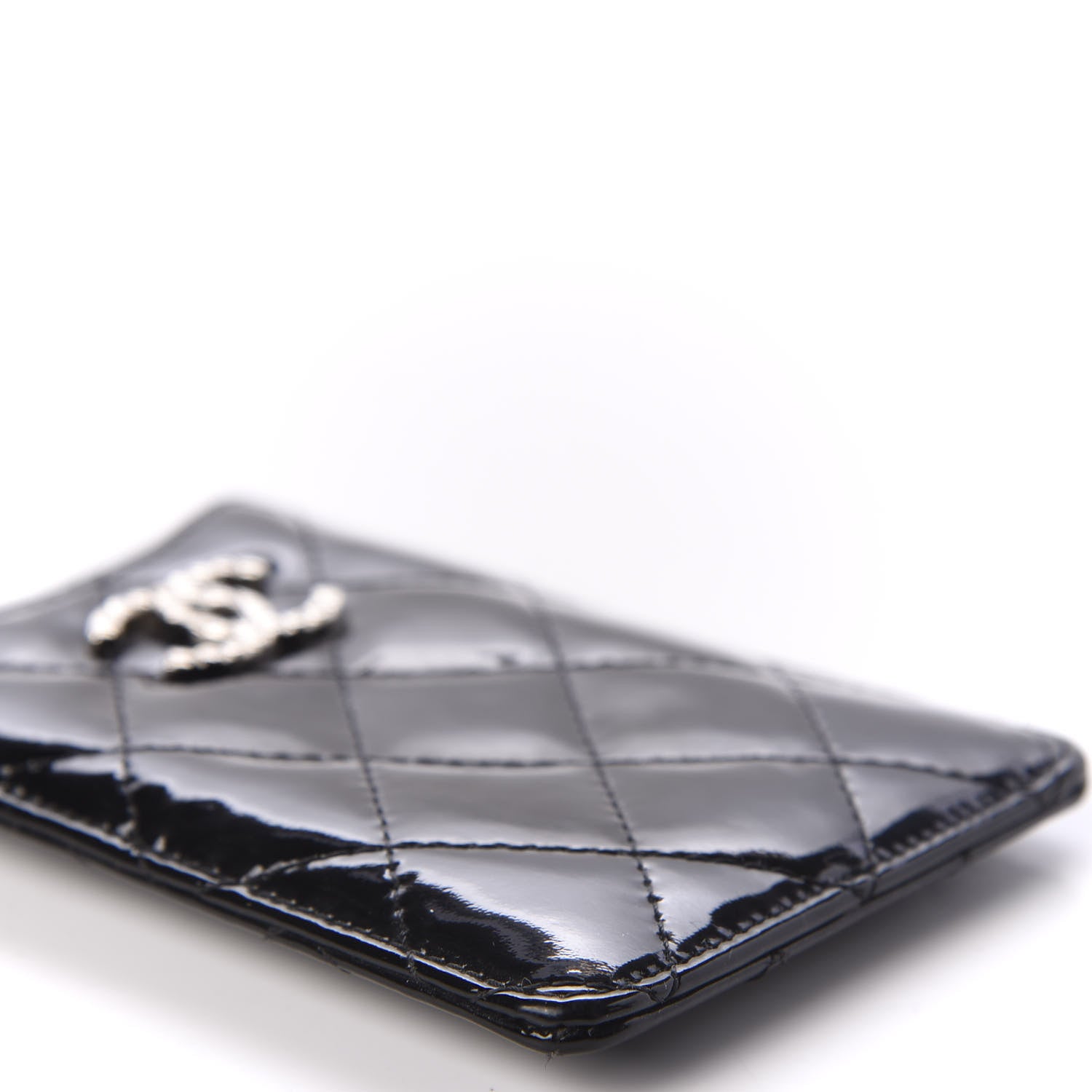 Chanel Patent Quilted Brilliant iPhone Case Black 5 of 10