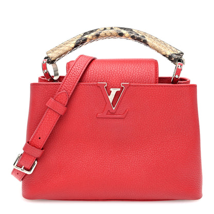Louis Vuitton Taurillon Snakeskin Capucines BB Rubis 1 of 9
