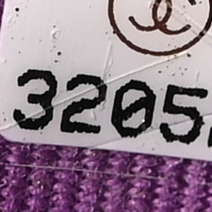 Chanel Lambskin Quilted CC In Love Heart Zipped Arm Coin Purse Purple 7 of 9