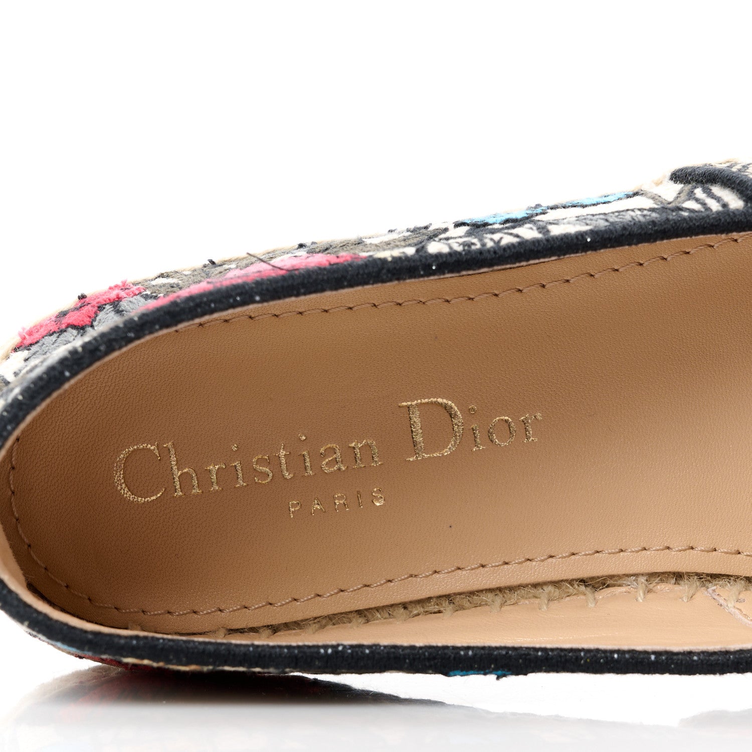 Christian Dior Embroidered Mille Fleurs Granville Espadrille 35 35 Multicolor 7 of 9