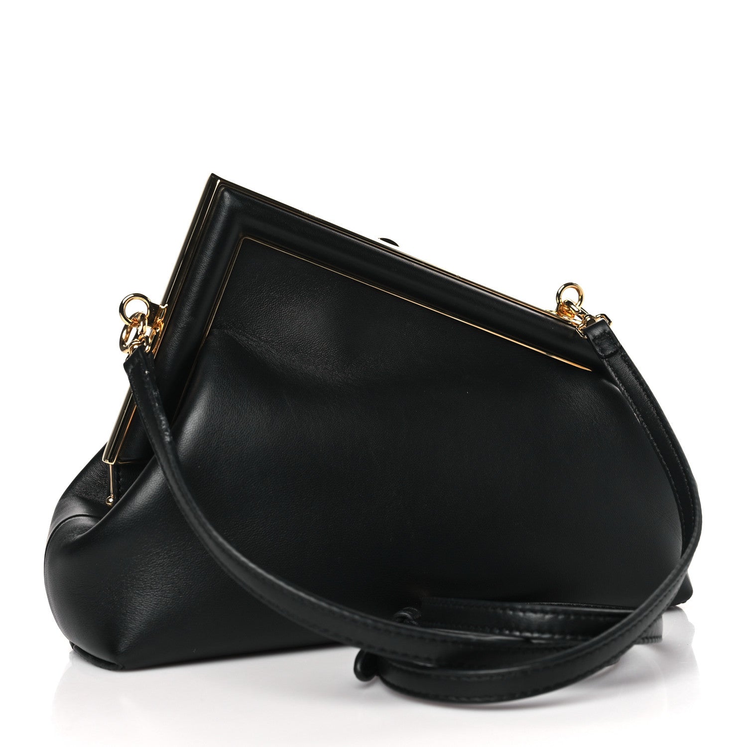 Fendi Shiny Nappa Small Fendi First Black 3 of 10