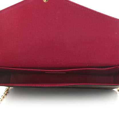 Louis Vuitton Monogram Pochette Felicie Chain Wallet Fuchsia 6 of 14