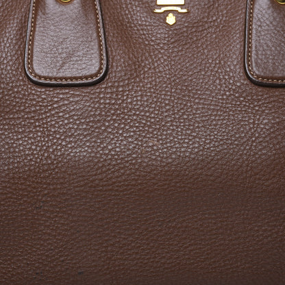 Prada Vitello Daino Tote Palissandro 11 of 13