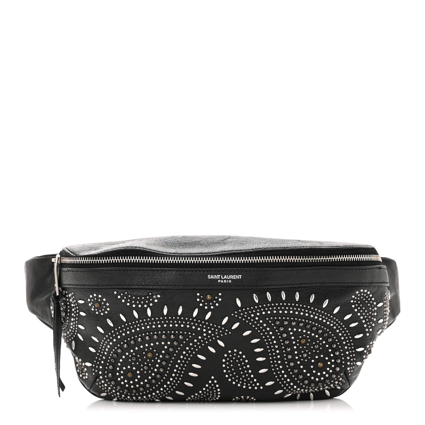 Calfskin Studded Marsupio Belt Bag Black