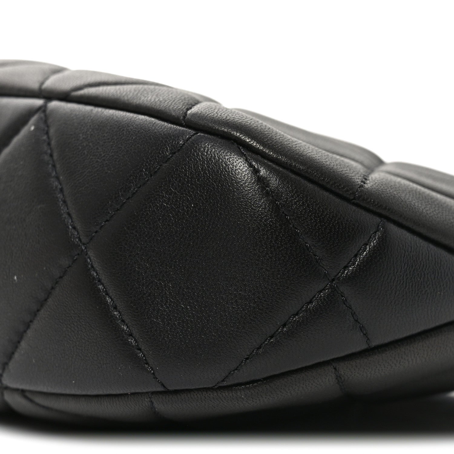 Chanel Lambskin Quilted CC Chain Hobo Black 10 of 10